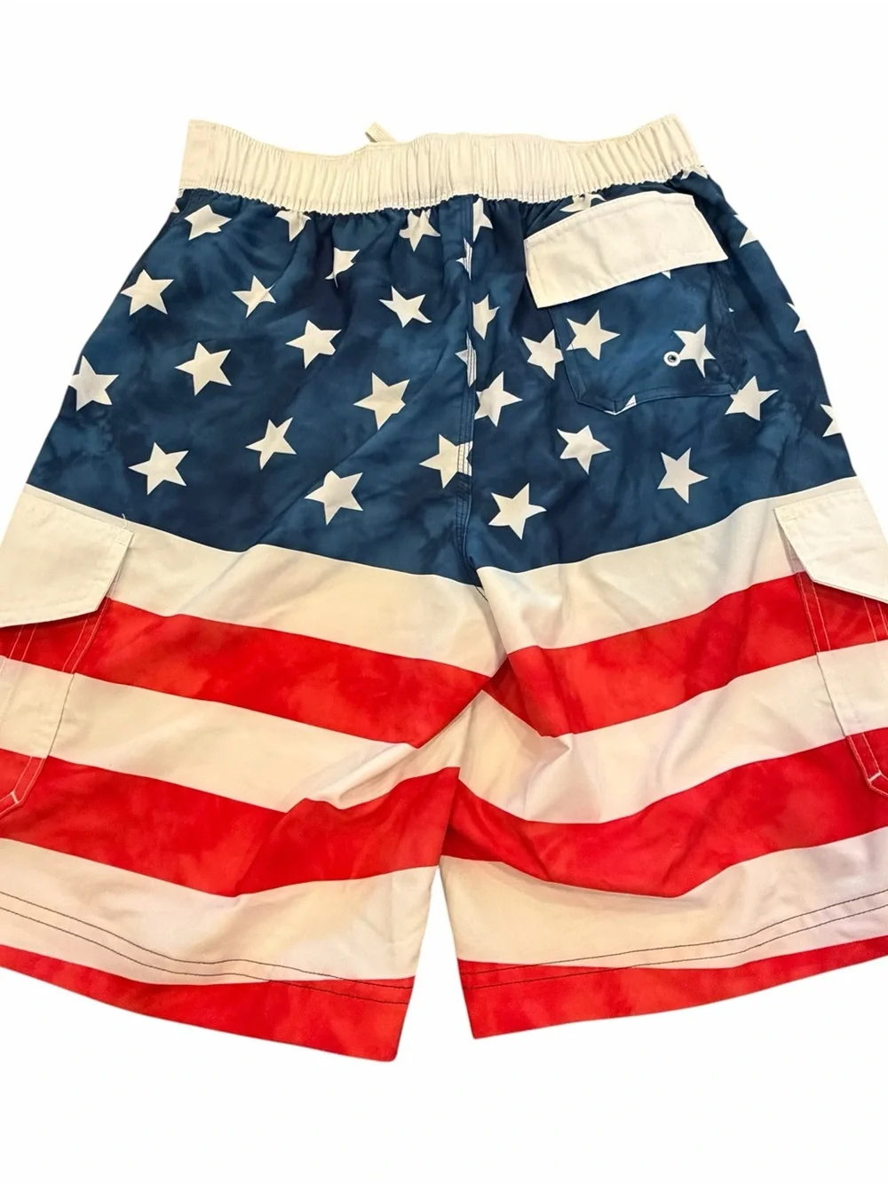 American Flag Stars & Stripes Swim Trunks - Red, White & Blue